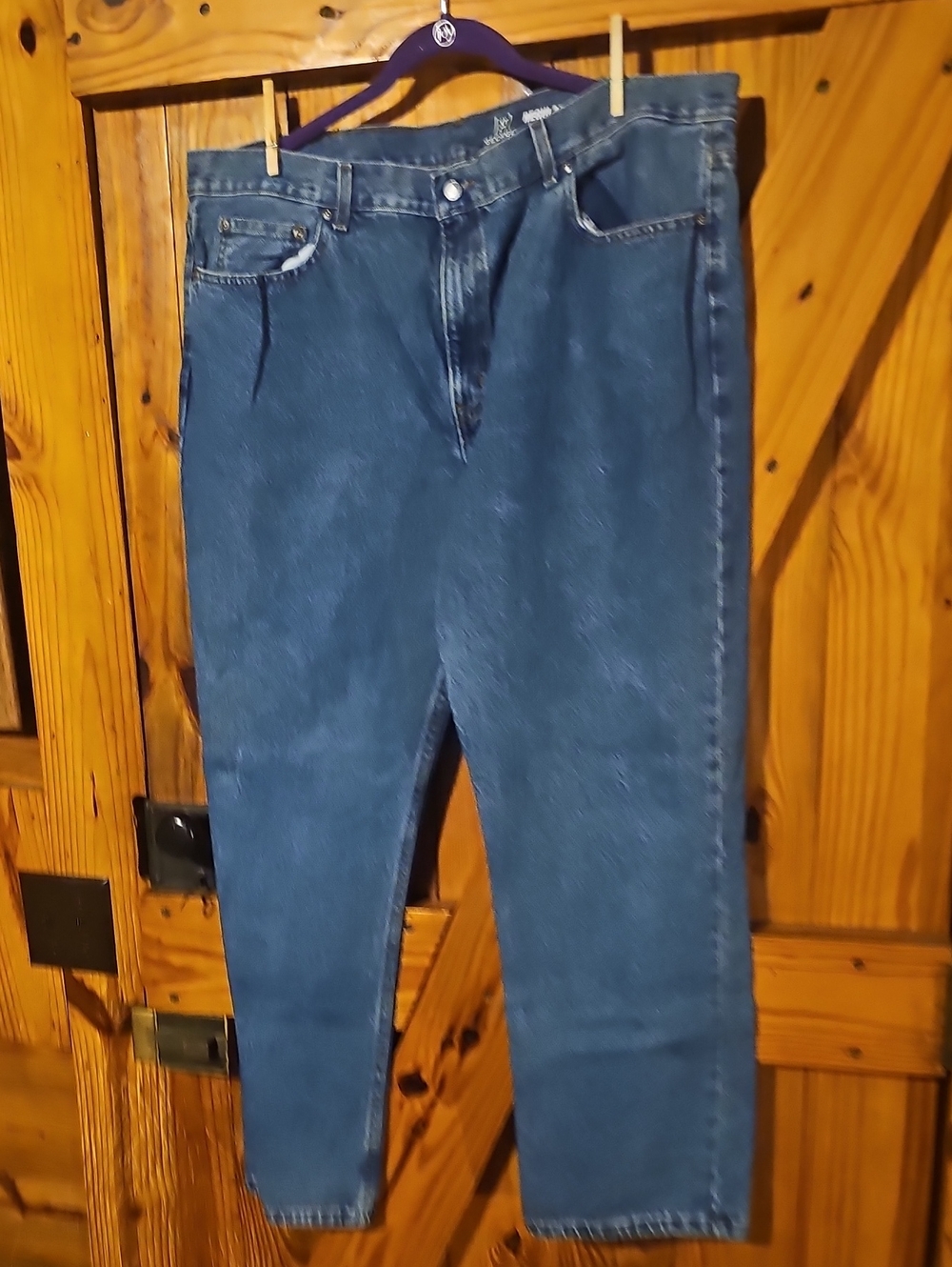 George Men's Dark Blue Slim Straight Jeans